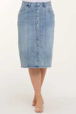 Iben denim skjørt