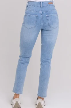 Siri jeans med glidelåser